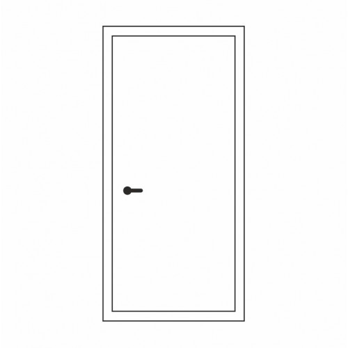 Двері для пансіонатів ПАН-01: білі, глухі