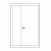 Двері в палату ПАЛ-01+ПАЛ-04: білі, глухі
