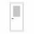 Двері для освітніх закладів ОСВ-02: білі, скло прозоре