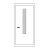 Двері для освітніх закладів ОСВ-03: білі, скло прозоре