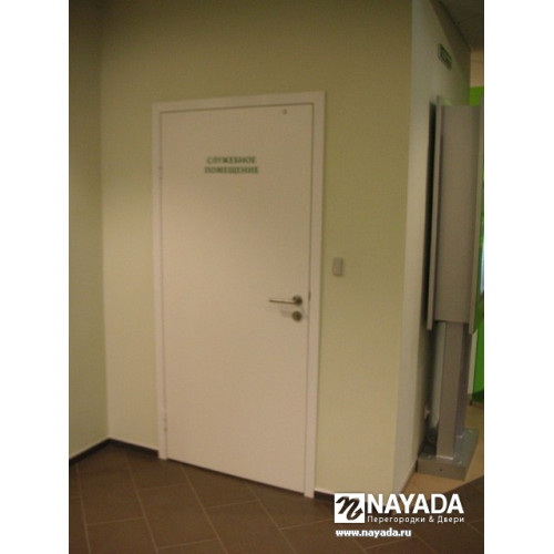Двері в масажний кабінет МАСАЖ-03: білі, скло прозоре
