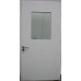 Двері в ординаторську ОРД-05: білі, розширені, скло прозоре вузьке