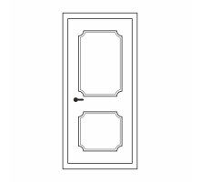 Двері міжкімнатні Агат 01: білі, глухі