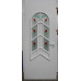 Двері міжкімнатні Аметист А-01+А-01: білі, скло лагуна