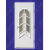 Двері міжкімнатні Аметист А-02+А-02: білі, скло лагуна