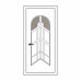 Двері міжкімнатні Аметист А-02: білі, скло тоноване