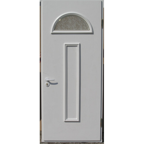 Двері міжкімнатні Бірюза БР-02+БР-02: білі, скло кора дуба