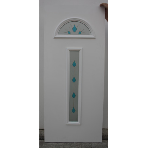 Двері міжкімнатні Бірюза БР-03: білі, скло дельта