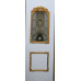 Двері міжкімнатні Бурштин Б-01+Б01: білі з золотом, глухі
