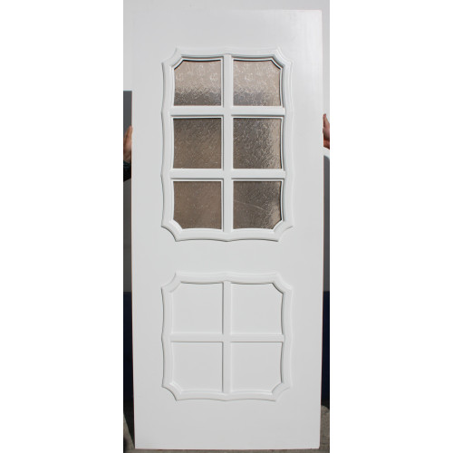 Двері міжкімнатні Граніт Г-02+Г-02: білі, скло дельта