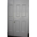 Двері міжкімнатні Корунд К-02+К-02: білі, скло кора дуба