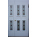 Двері міжкімнатні Корунд К-03+К-03: білі, скло граніт