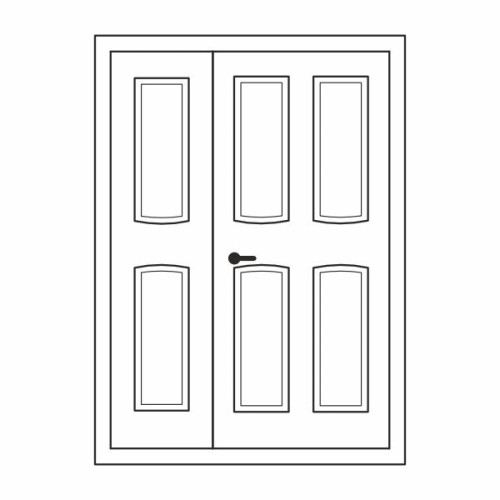 Двері міжкімнатні Корунд К-04+К-01: білі, глухі