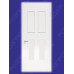 Двері міжкімнатні Корунд К-04+К-03: білі, скло граніт