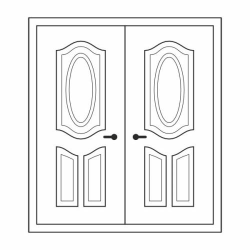 Двері міжкімнатні Лазуріт Л-01+Л-01: білі, глухі