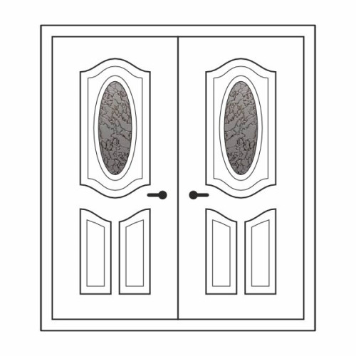 Двері міжкімнатні Лазуріт Л-02+Л-02: білі, скло дельта