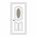 Двері міжкімнатні Лазуріт Л-02: білі, скло тоноване