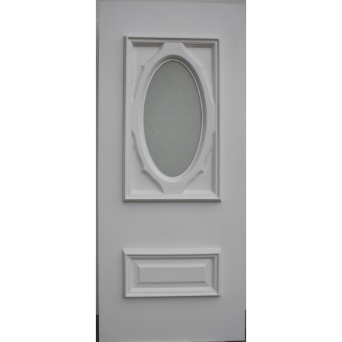 Двері міжкімнатні Малахіт М-02+М-02: білі, скло граніт