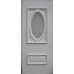 Двері міжкімнатні Малахіт М-02+М-02: білі, скло тоноване