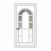 Двері міжкімнатні Опал О-01: білі, скло далі
