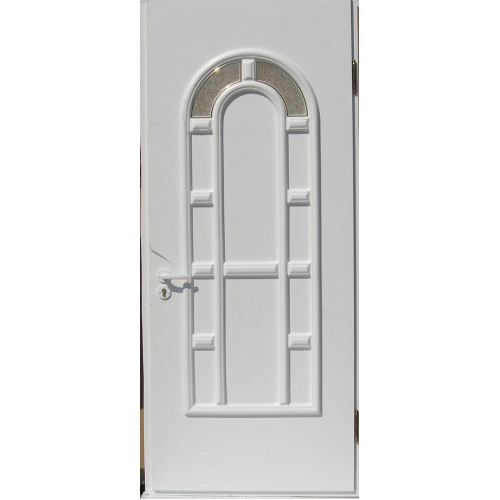 Двері міжкімнатні Опал О-01: білі, скло кора дуба