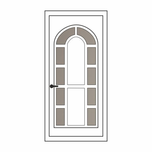 Двері міжкімнатні Опал О-02: білі, скло тоноване