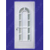 Двері міжкімнатні Опал О-05+О-05: білі, скло граніт