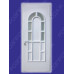 Двері міжкімнатні Опал О-06+О-03: білі, скло граніт