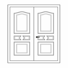 Двері міжкімнатні Рубін Р-01+Р-01: білі, глухі