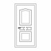 Двері міжкімнатні Рубін Р-01: білі, глухі