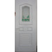 Двері міжкімнатні Рубін Р-02+Р-02: білі, скло граніт