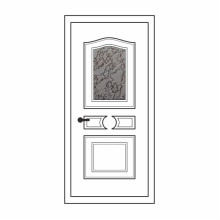 Двері міжкімнатні Рубін Р-02: білі, скло дельта