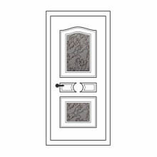 Двері міжкімнатні Рубін Р-03: білі, скло дельта
