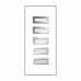 Панель HiTec 11.5.1: біла, скло сатин від, модель panel-hitec-11-5-1-bila-sklo-satin
