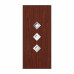Панель HiTec 4.2.1: темна вишня, скло сатин від, модель panel-hitec-4-2-1-vyshnia-sklo-satin