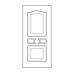 Сендвіч панель Рубін Р-01: біла, глуха