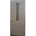 Двері для санаторіїв САН-05: білі, розширені, скло прозоре вузьке