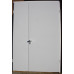 Двері для закладів соціально-культурного призначення СКП-05: білі, розширені, скло прозоре вузьке