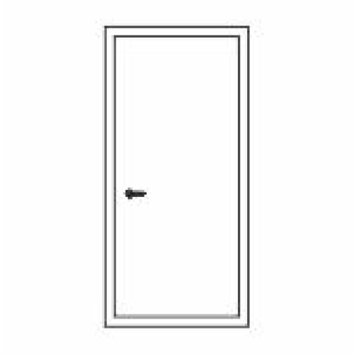 Двері технічні Т-02+Е04: скло прозоре